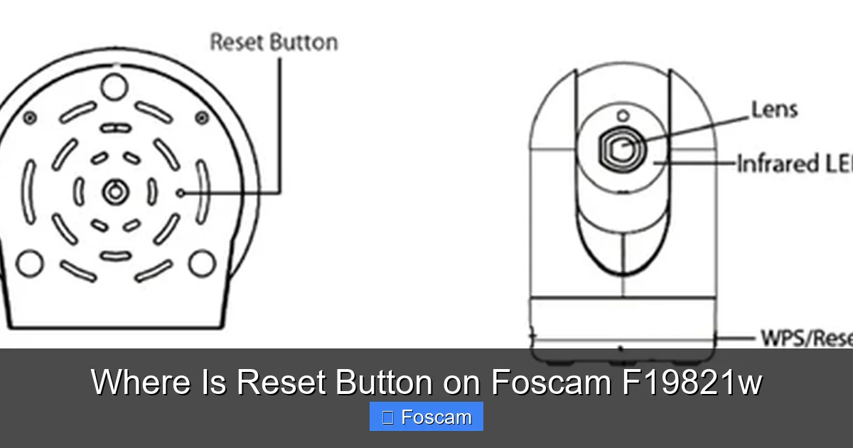 Where Is Reset Button on Foscam F19821w