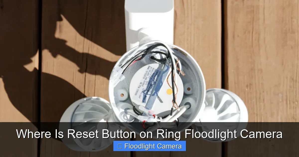 Where Is Reset Button on Ring Floodlight Camera