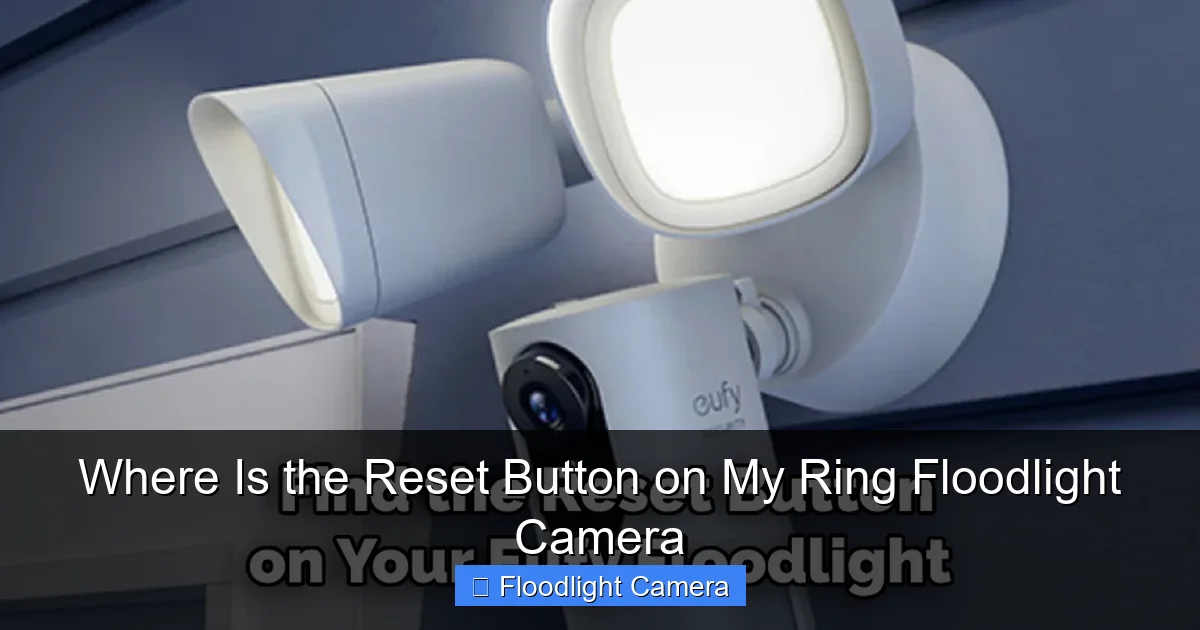 Where Is the Reset Button on My Ring Floodlight Camera