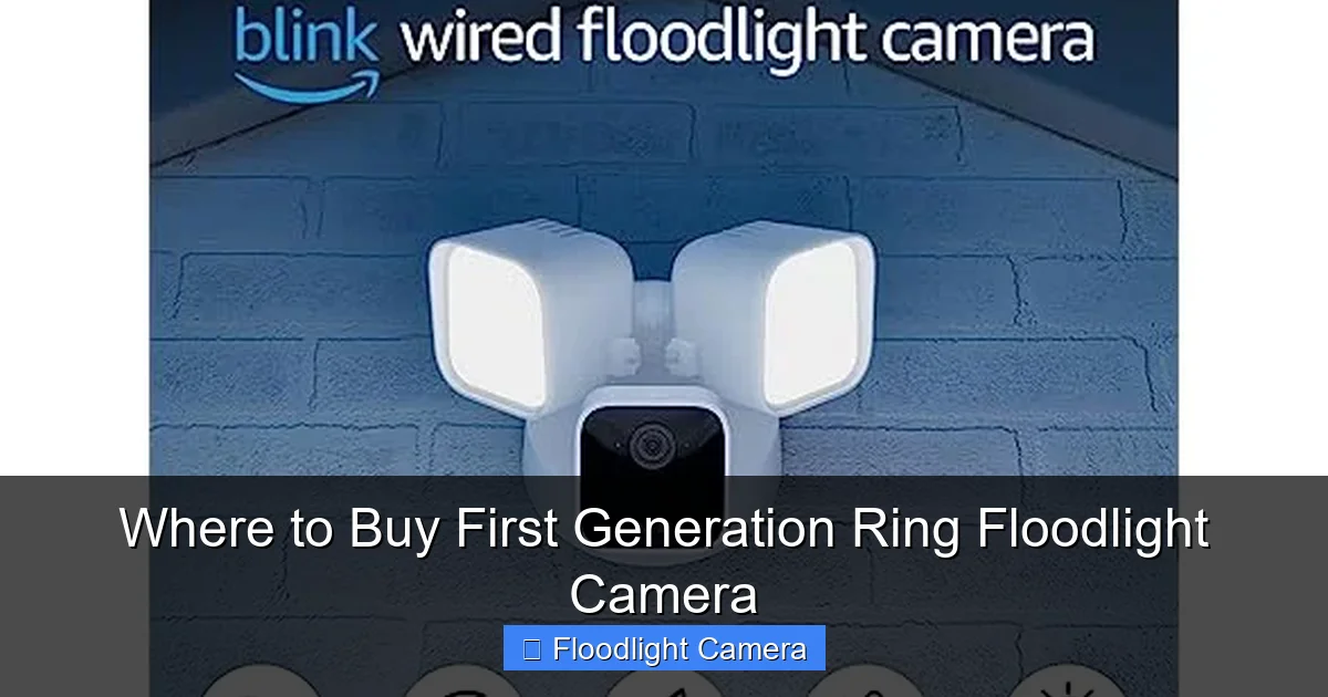 Where to Buy First Generation Ring Floodlight Camera