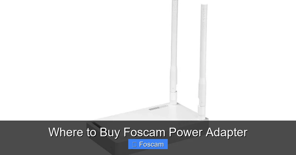 Where to Buy Foscam Power Adapter