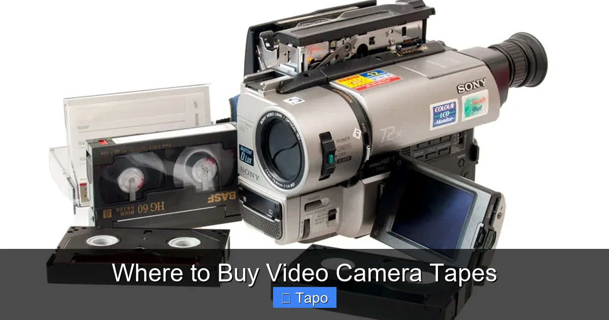 Where to Buy Video Camera Tapes