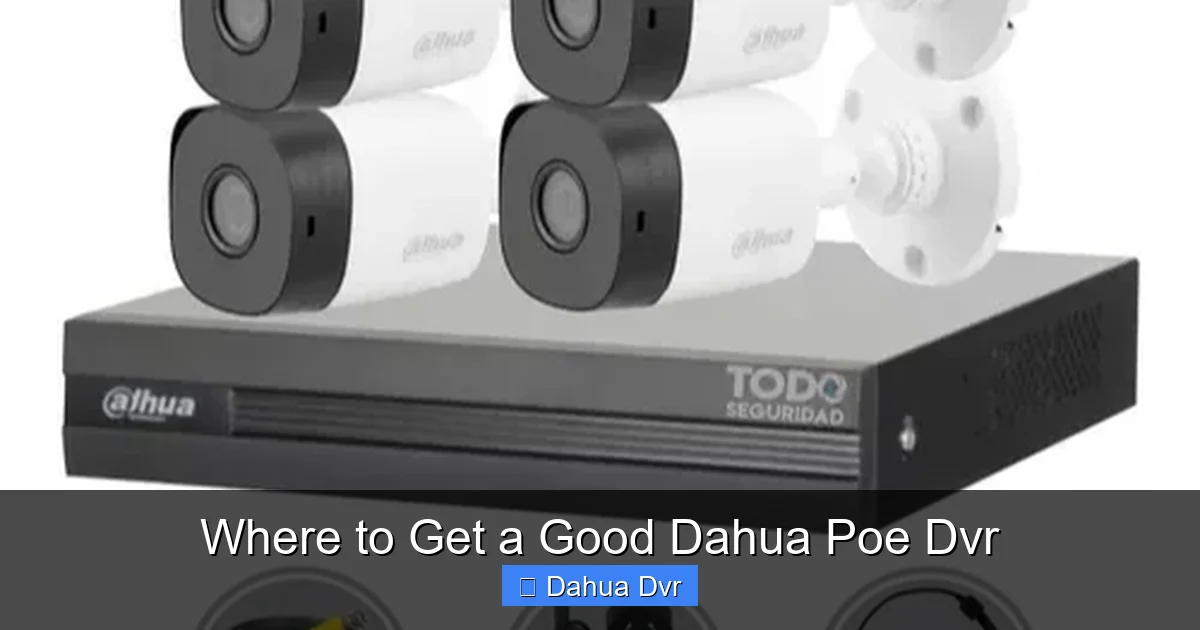 Where to Get a Good Dahua Poe Dvr