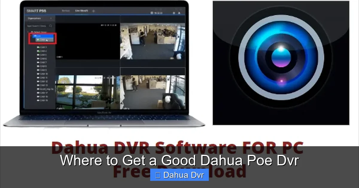 Where to Get a Good Dahua Poe Dvr