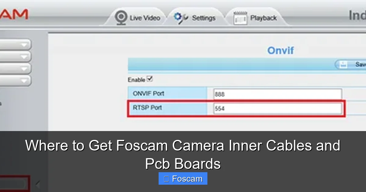 Where to Get Foscam Camera Inner Cables and Pcb Boards