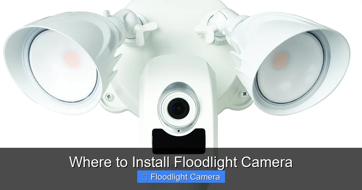Where to Install Floodlight Camera