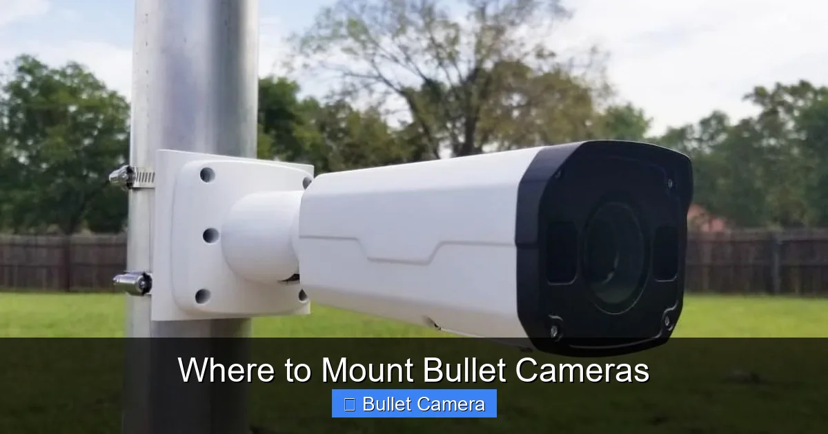 Where to Mount Bullet Cameras