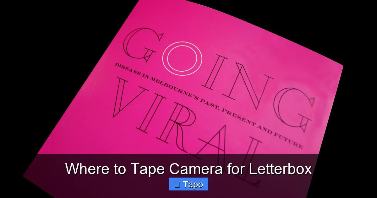 Where to Tape Camera for Letterbox