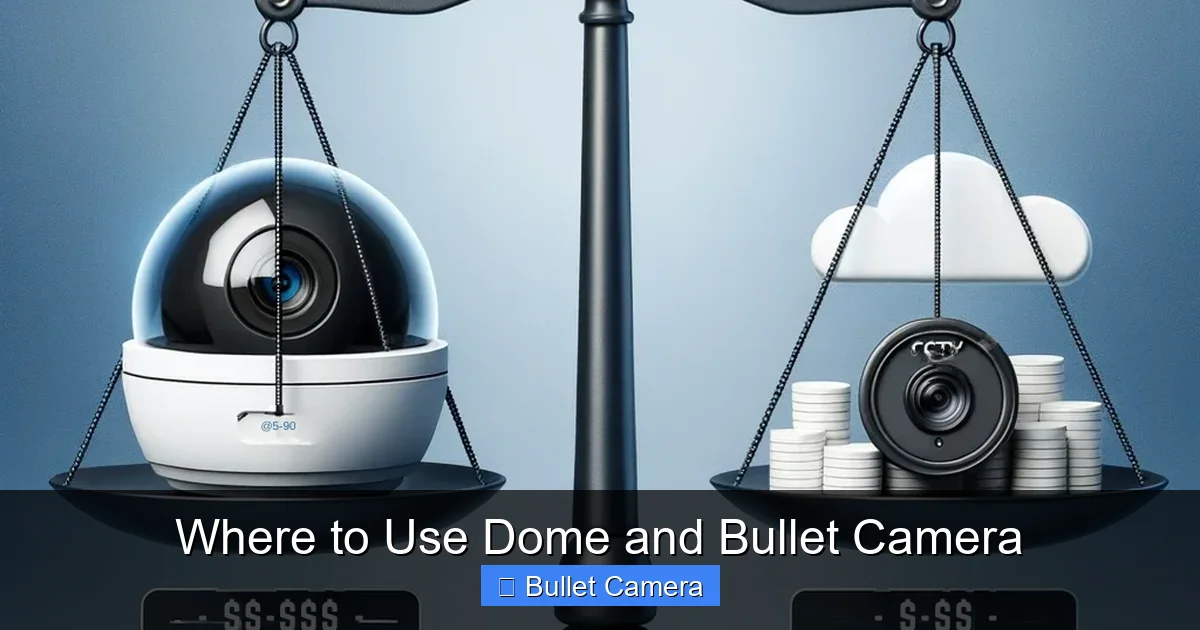 Where to Use Dome and Bullet Camera