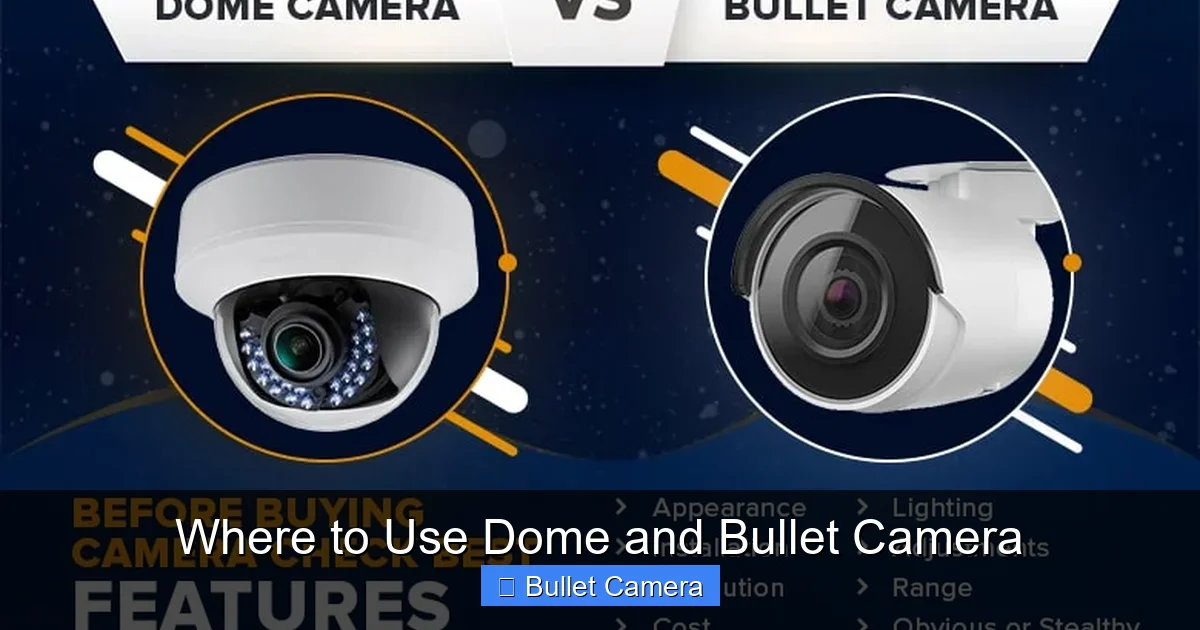 Where to Use Dome and Bullet Camera