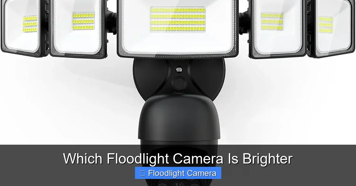 Which Floodlight Camera Is Brighter