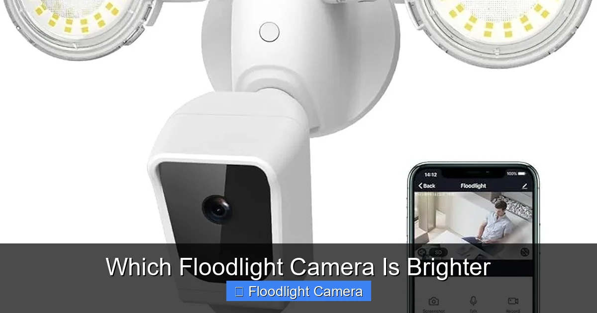 Which Floodlight Camera Is Brighter