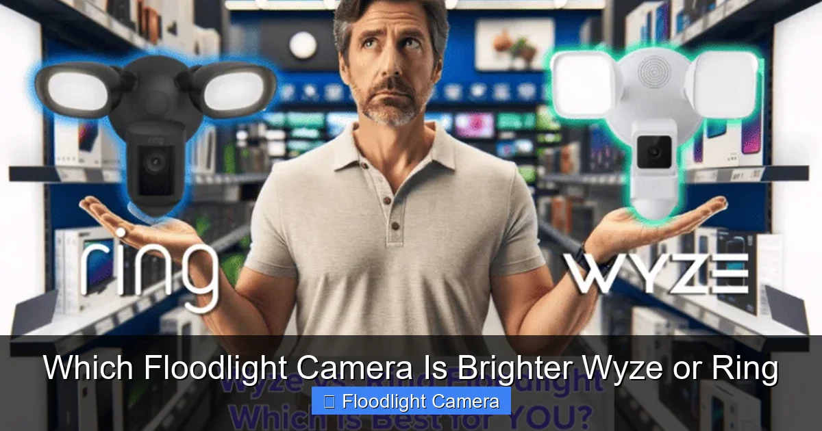 Which Floodlight Camera Is Brighter Wyze or Ring