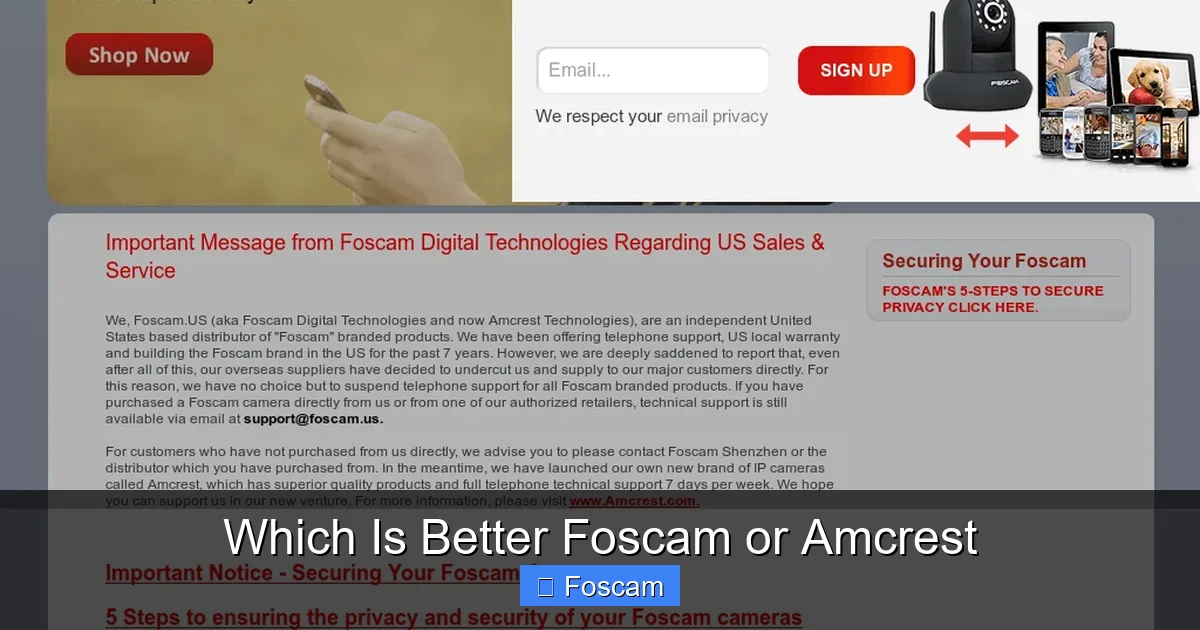 Which Is Better Foscam or Amcrest