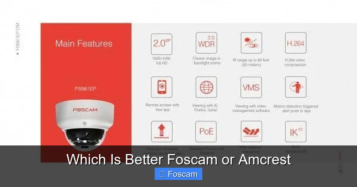 Which Is Better Foscam or Amcrest
