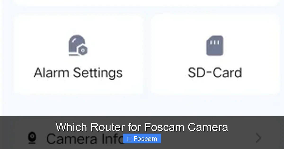 Which Router for Foscam Camera