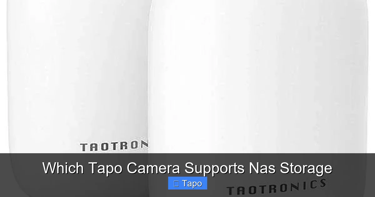 Which Tapo Camera Supports Nas Storage