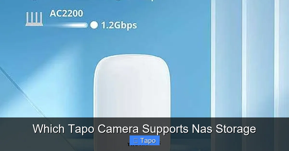 Which Tapo Camera Supports Nas Storage