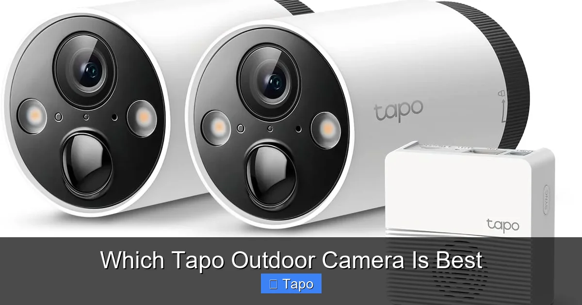 Which Tapo Outdoor Camera Is Best