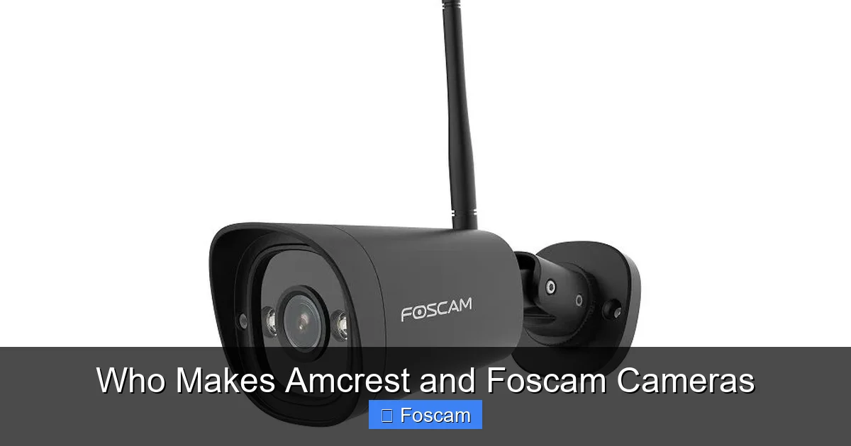Who Makes Amcrest and Foscam Cameras