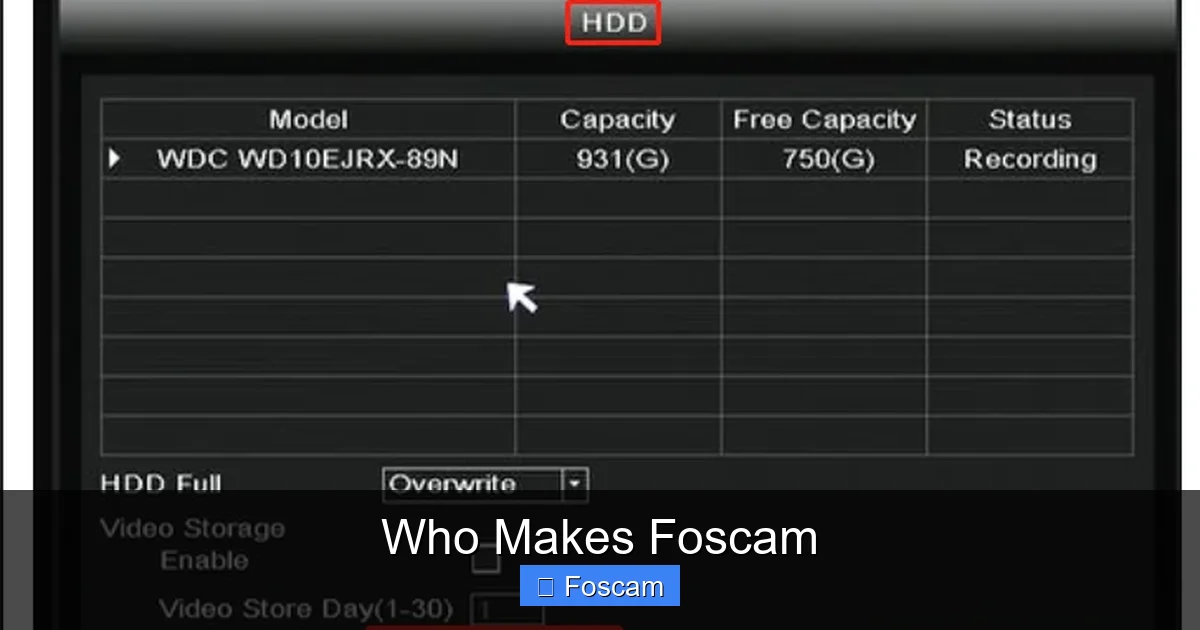 Who Makes Foscam