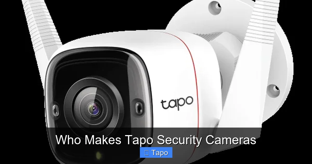 Who Makes Tapo Security Cameras