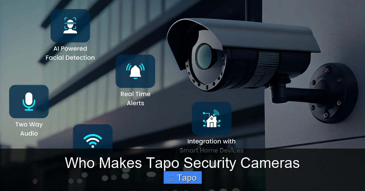 Who Makes Tapo Security Cameras
