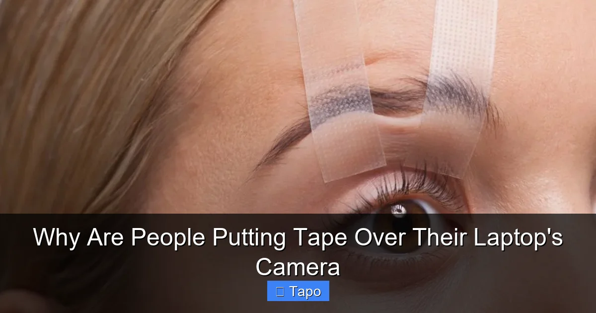 Why Are People Putting Tape Over Their Laptop's Camera