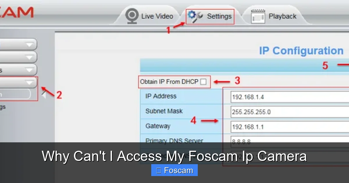 Why Can't I Access My Foscam Ip Camera