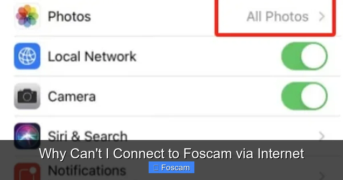 Why Can't I Connect to Foscam via Internet