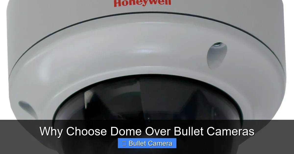 Why Choose Dome Over Bullet Cameras