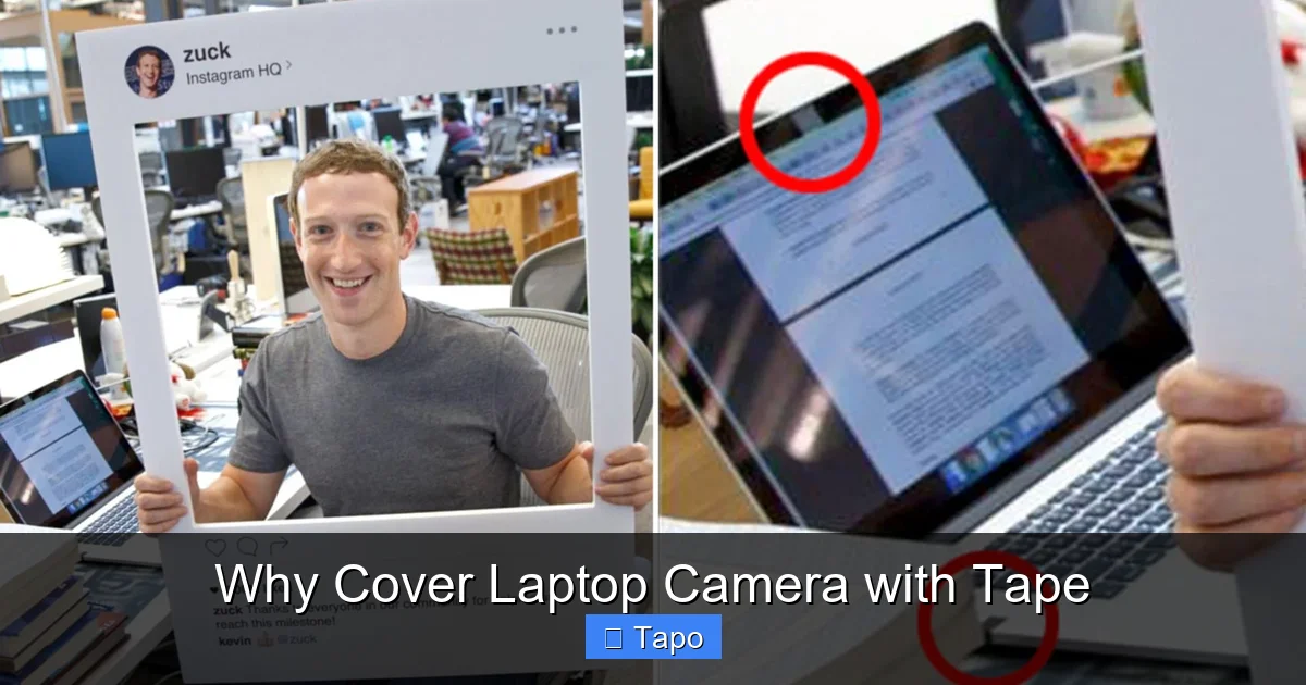 Why Cover Laptop Camera with Tape