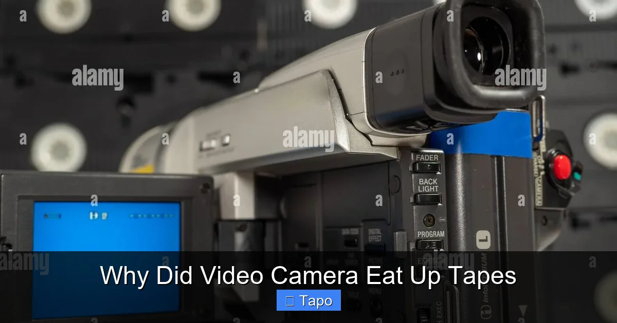 Why Did Video Camera Eat Up Tapes