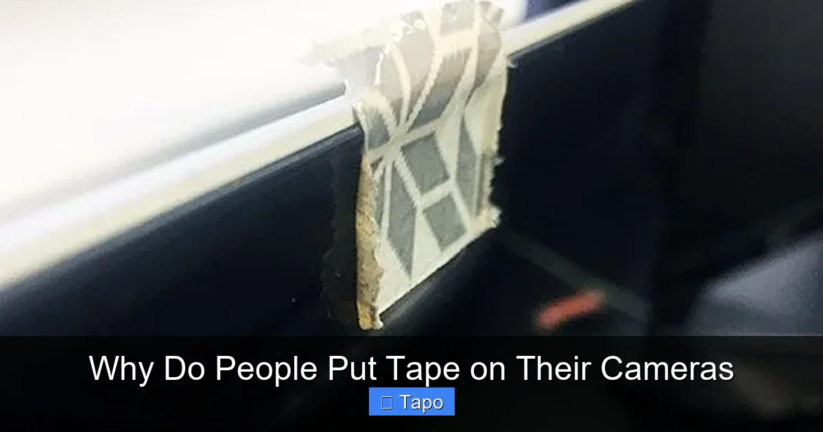 Why Do People Put Tape on Their Cameras