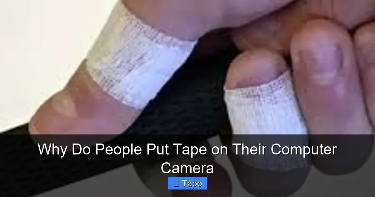 Why Do People Put Tape on Their Computer Camera