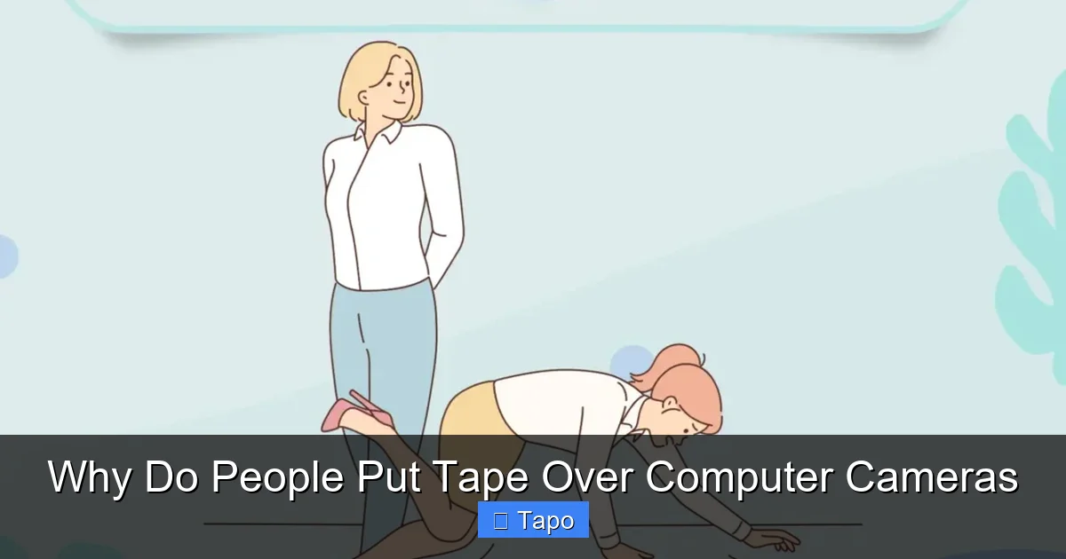 Why Do People Put Tape Over Computer Cameras