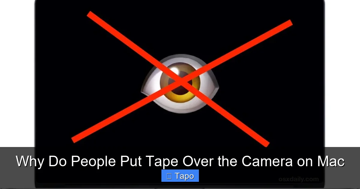 Why Do People Put Tape Over the Camera on Mac