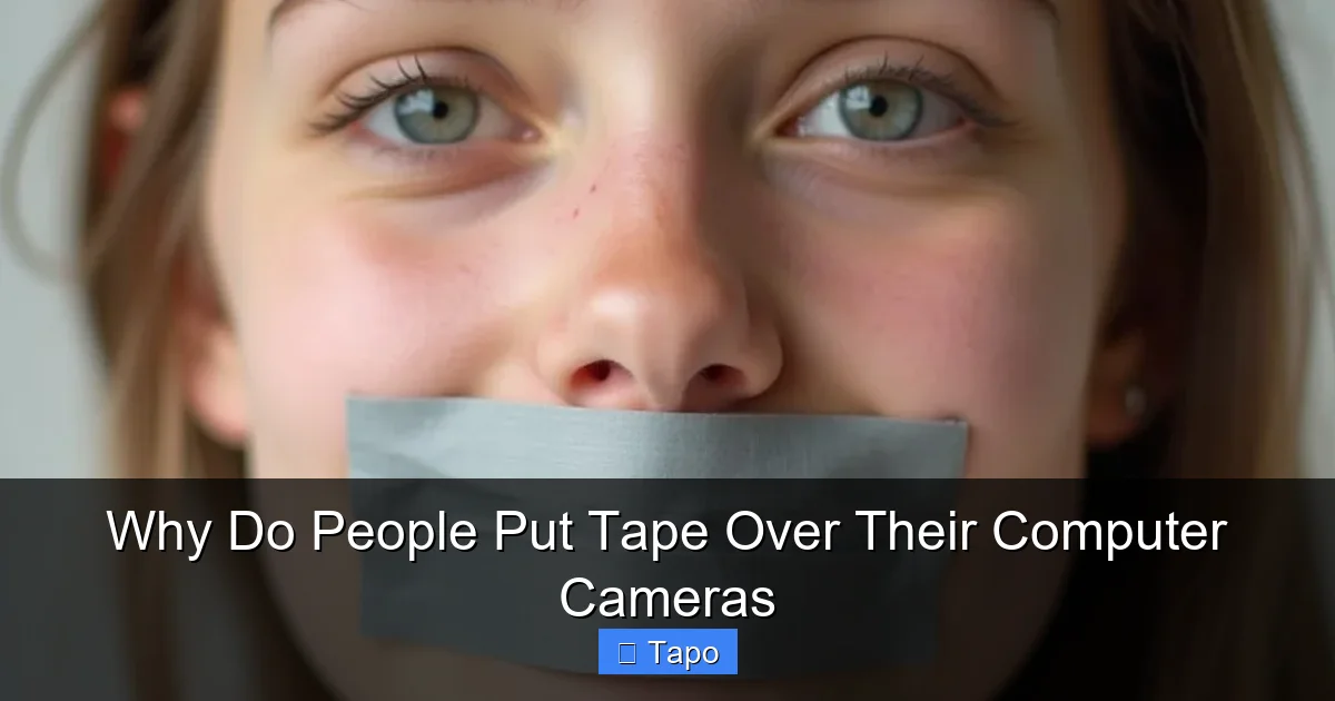 Why Do People Put Tape Over Their Computer Cameras