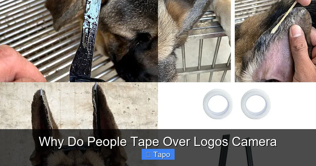 Why Do People Tape Over Logos Camera