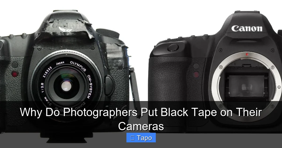 Why Do Photographers Put Black Tape on Their Cameras