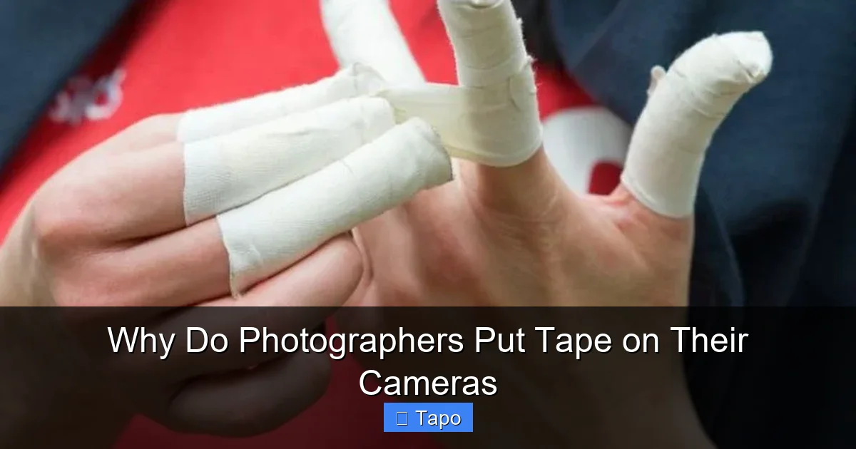 Why Do Photographers Put Tape on Their Cameras