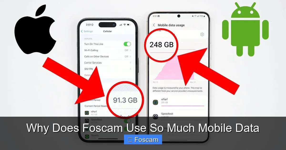 Why Does Foscam Use So Much Mobile Data