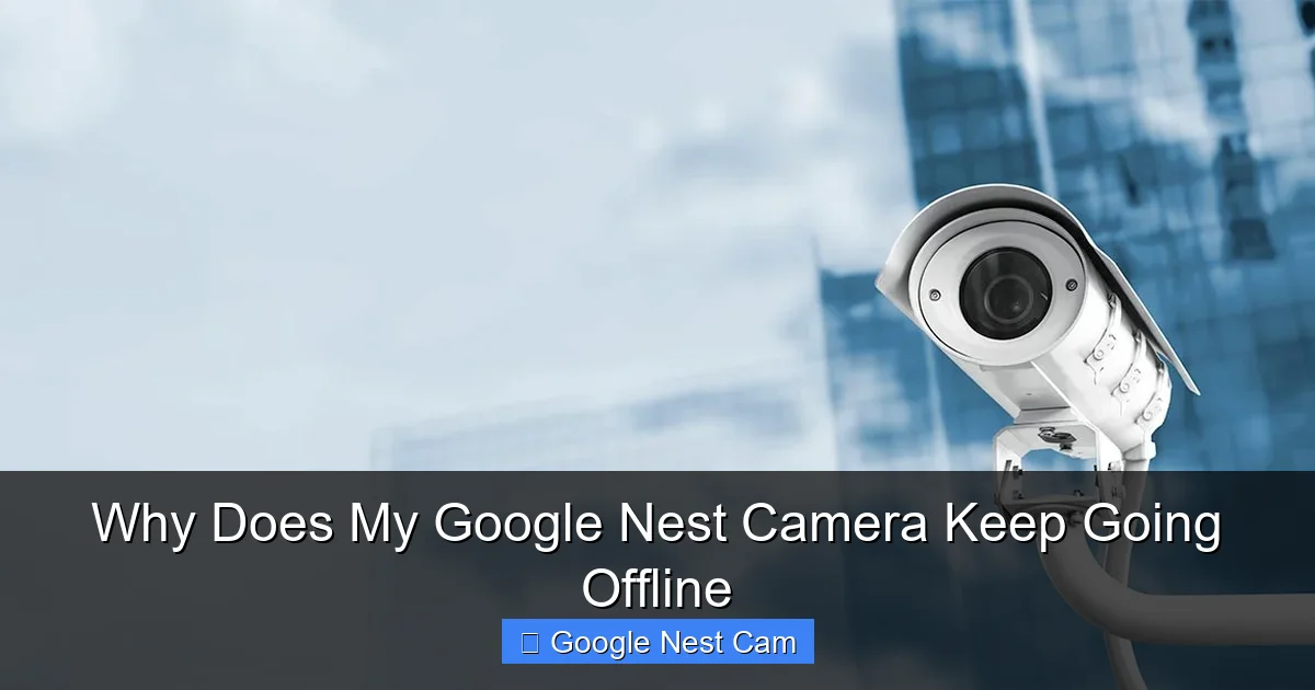 Why Does My Google Nest Camera Keep Going Offline