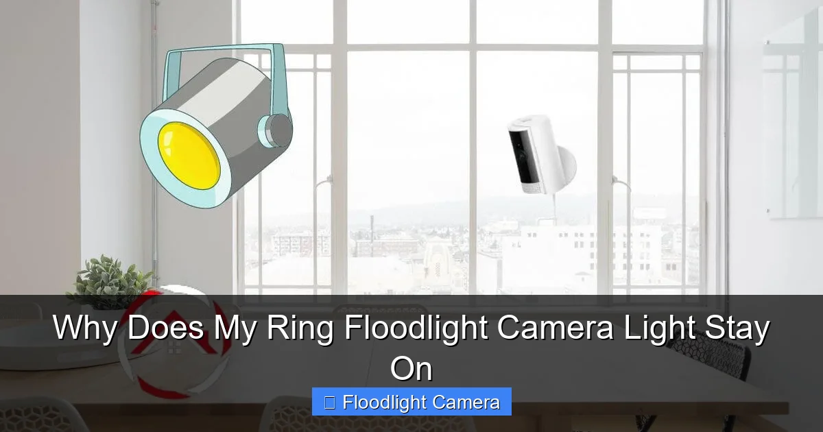 Why Does My Ring Floodlight Camera Light Stay On