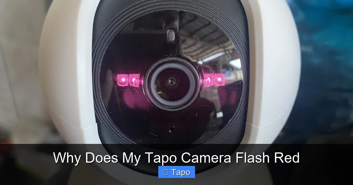 Why Does My Tapo Camera Flash Red