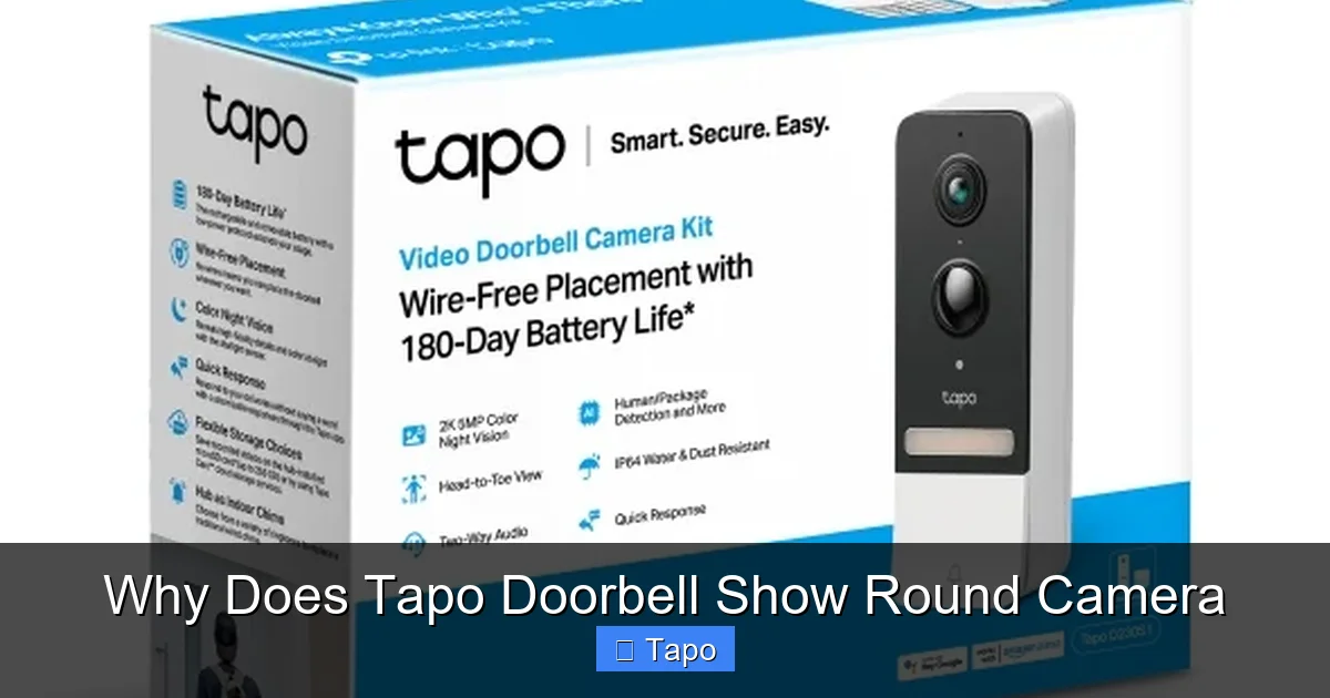 Why Does Tapo Doorbell Show Round Camera