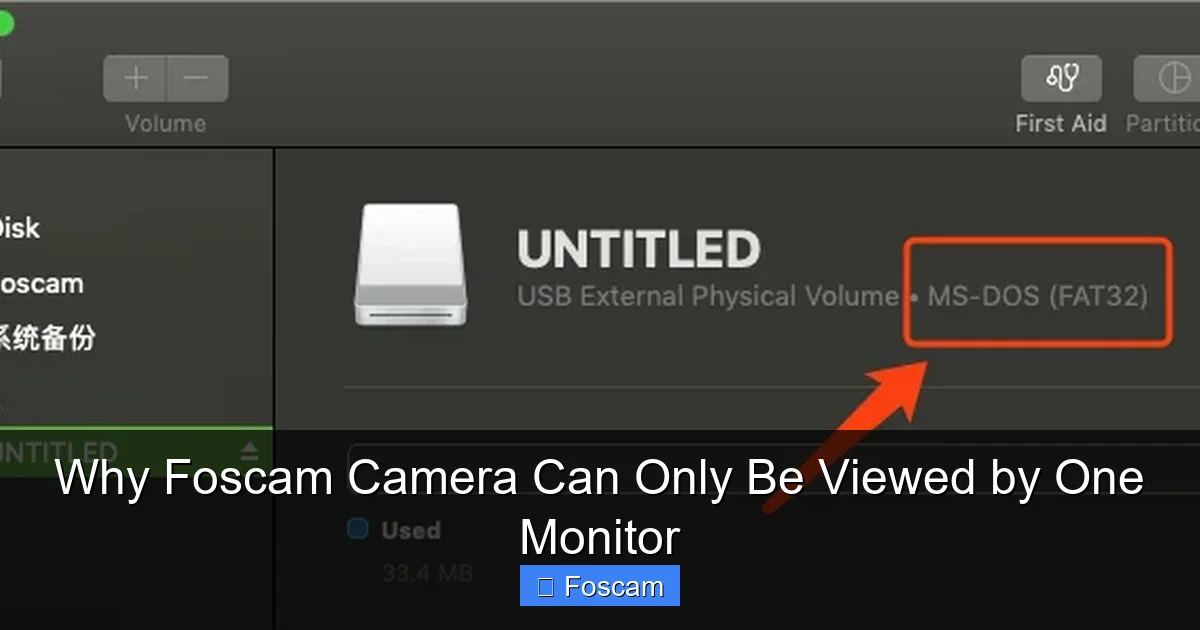 Why Foscam Camera Can Only Be Viewed by One Monitor