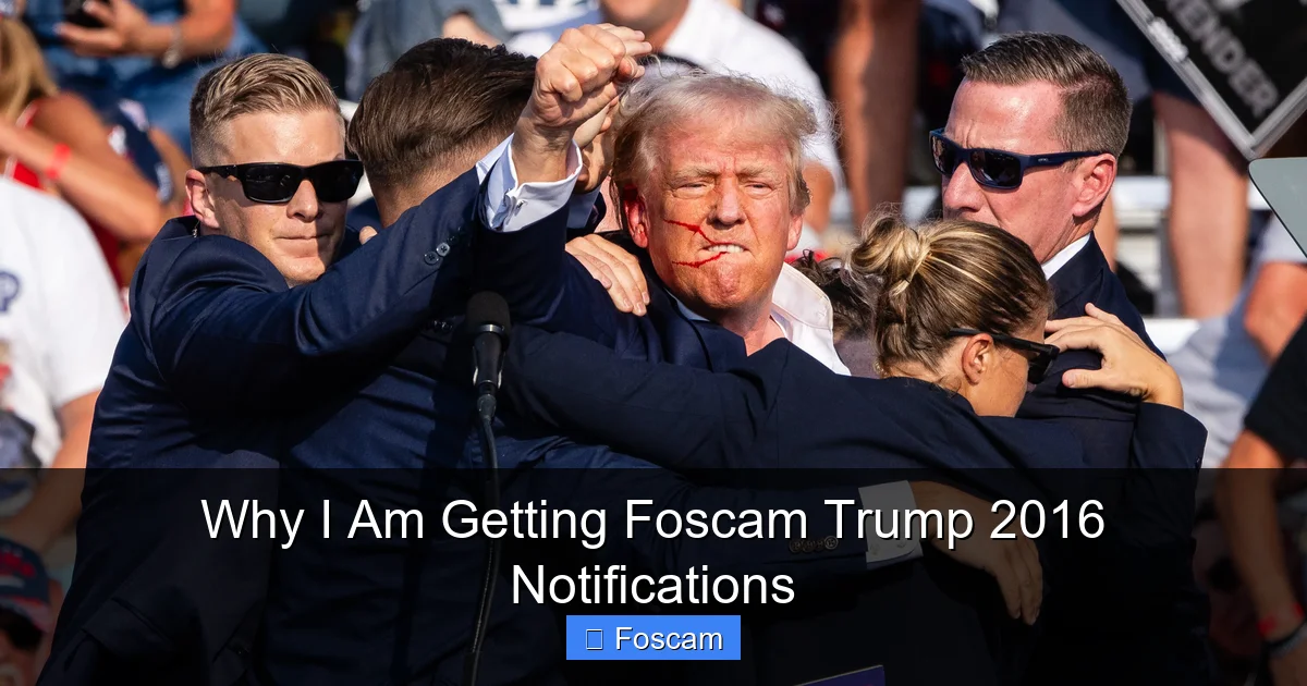 Why I Am Getting Foscam Trump 2016 Notifications