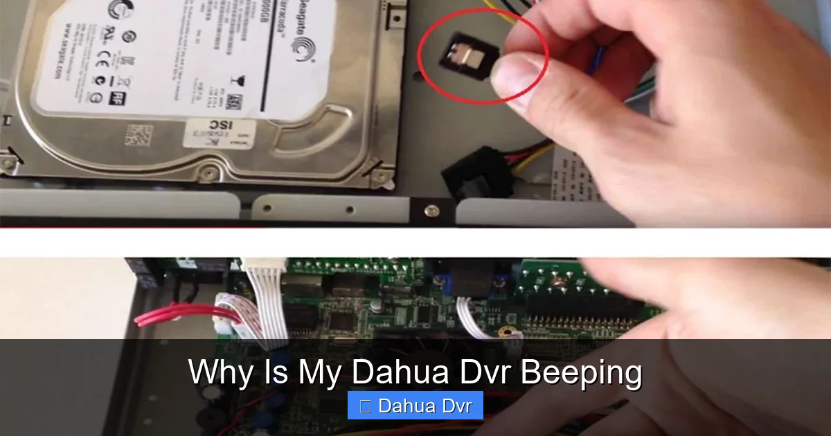 Why Is My Dahua Dvr Beeping