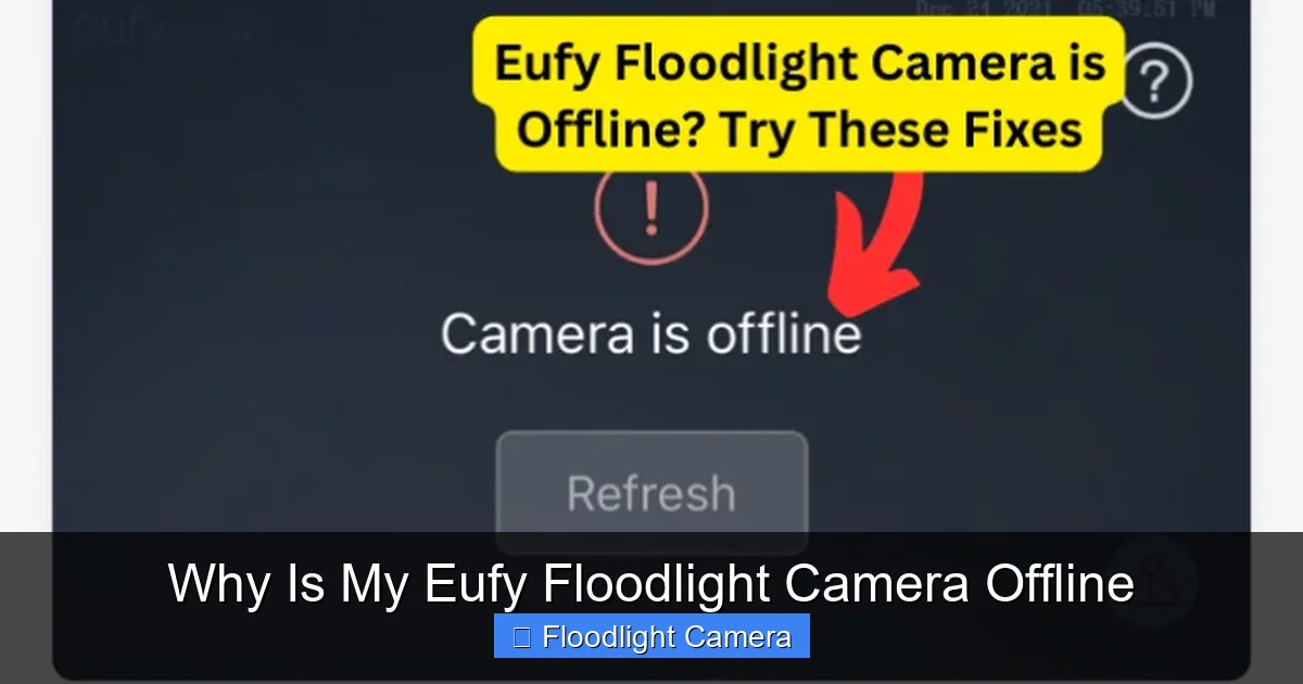 Why Is My Eufy Floodlight Camera Offline